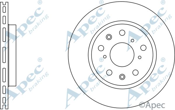 APEC BRAKING Тормозной диск DSK2744